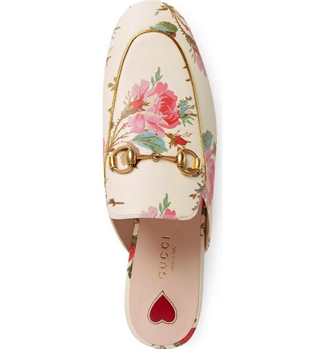 gucci princetown floral mule|gucci princetown mule women.